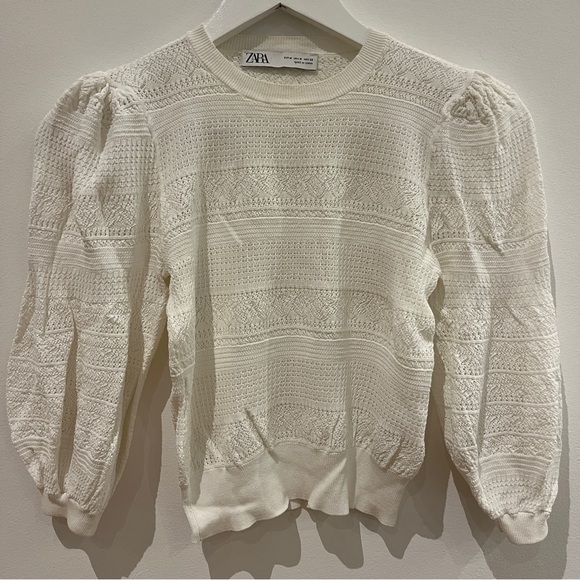 Zara pointelle top - Picture 2 of 3